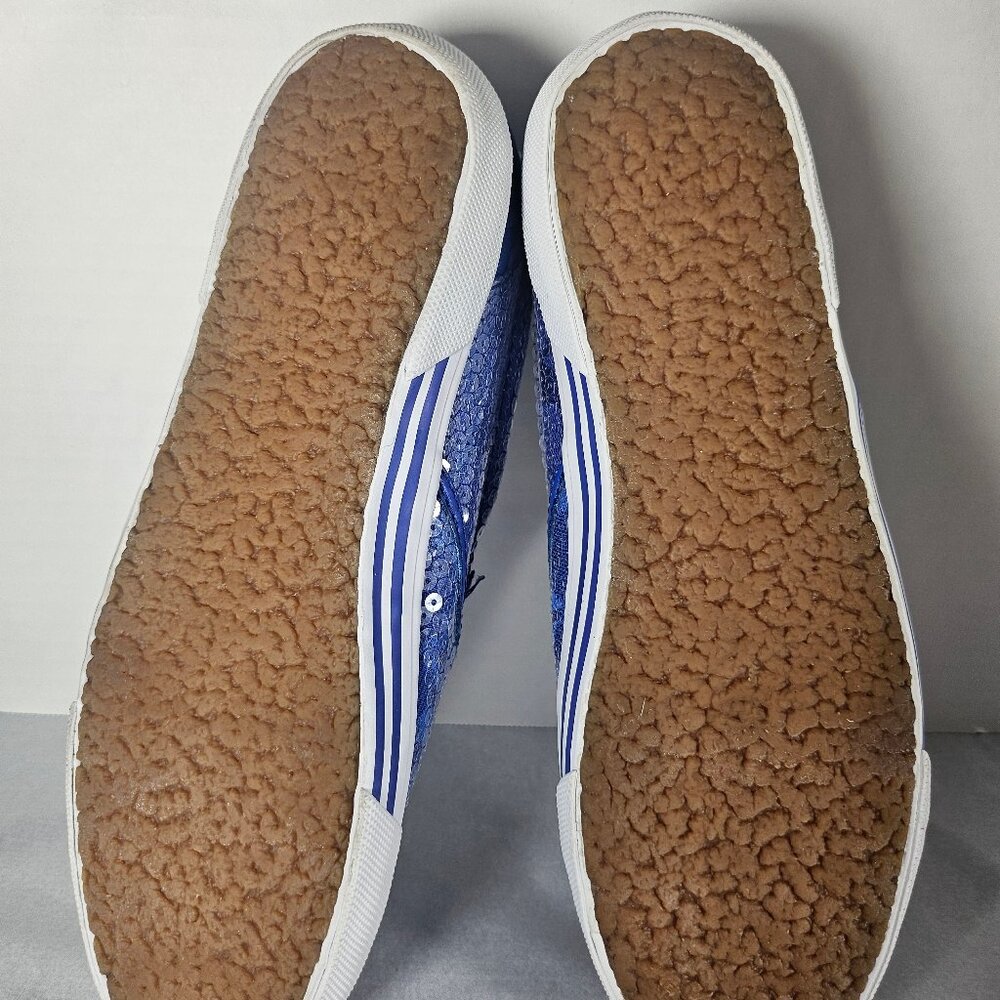 Coach "KIVY" Blue Sequins Slip On Sneakers Size 8M Luxury Sneakers. - Picture 6 of 13